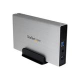StarTech S3510SMU33 3.5in Silver Aluminum USB 3.0 External SATA III SSD / HDD Enclosure with UASP - Portable USB 3 3.5 SATA Hard Drive Enclosure