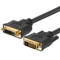 Cmple - Dual Link DVI-D Extension Cable DVI Cord Extender HDTV Male to Female Monitor Cable - 6 Feet