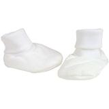 Charles Craft Baby Booties 14 Count-White