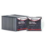 Innovera IVR85825 CD/DVD Slim Jewel Cases - Clear/Black (25/Pack)