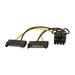 StarTech.com SATPCIEX8ADP 6 in. 6in SATA Power to 8 Pin PCI Express Video Card Power Cable Adapter