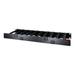 APC by Schneider Electric Horizontal Cable Manager - Black - 1U Rack Height