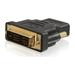 C2G 40746 C2G DVI-D to HDMI Inline Adapter for HDTVs - M/F - 1 x DVI-D (Single-Link) Male Digital Video - 1 x HDMI Female Digital Audio/Video - Black