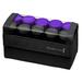 Remington Travel Size Professional 1.25 Compact Ceramic Hot Hair Rollers 10 Piece Set Anti-Static Technology Ionic Black