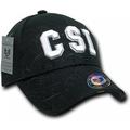 RapDom CSI Shadow Emblem Law Enforcement Mens Cap [Black - Adjustable]