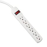 Innovera IVR73306 6-Outlet 1.94 in. x 10.19 in. x 1.19 in. Power Strip with 6 ft. Cord - Ivory