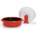 microHearth 4-Piece 1.5 Qt. Microwave Cookware Everyday Pan Set Ceramic in Red | Wayfair C11RC4