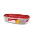 Rubbermaid Rectangular 24 Oz. Food Storage Container Plastic in Red | 4 H x 16 W x 11.3 D in | Wayfair 1777163