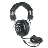 Amplivox Portable Sound Sys. Deluxe Stereo Headphones W/mono Volume Control Black