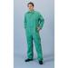 Tillman 2X Green 9 Ounce 100% Cotton Westex FR7A Flame Retardant Coverall With Snap Front Closure And 2 Rear, Front Pockets