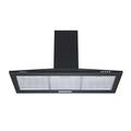 Cookology CH900BK/A 90cm Chimney Cooker Hood Extractor Fan, Energy Rated A, 3 Speed, Kitchen Wall Mounted Range 900mm Hood, Adjustable Height, Air Recirculating & Ducting - Black