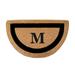 Classic Border Half-Round Monogrammed Coco Door Mat - P - Frontgate