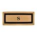 Classic Border Monogrammed Coco Door Mat - 24" X 57", A - Frontgate