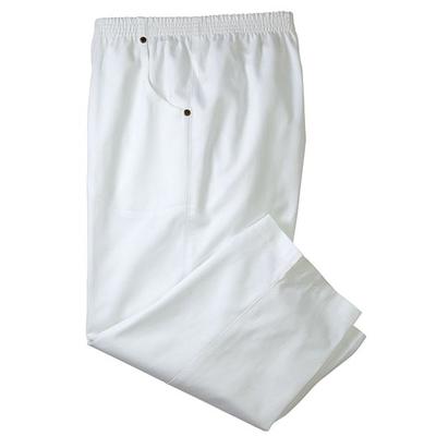 Haband Womens All-American Cotton Capri Pants, White, Size 20 Misses Average, A