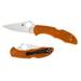 Spyderco Delica4 Lightweight FRN FG Plainedge Knife (4002597) - Orange