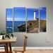 ArtWall 'Pigeon Point Lighthouse' by Kathy Yates 4 Piece Photographic Print on Wrapped Canvas Set Canvas in White | 24 H x 36 W x 2 D in | Wayfair