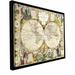 ArtWall Mappe-Monde Carte Universelle de la Terre Dressee by Samuel Dunn - Graphic Art Print on Canvas Metal | 26 H x 32 W x 2 D in | Wayfair