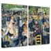 ArtWall 'Ball at the Moulin de la Galette' by Pierre Renoir 2 Piece Painting Print on Wrapped Canvas Set Canvas in White | Wayfair 1ren001b2436w