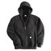 CARHARTT K122-BLK XLG REG Hooded Sweatshirt,Black,Cotton/PET,XL