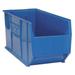 QUANTUM STORAGE SYSTEMS QUS993BL Storage Bin, Blue, Polypropylene, 35 7/8 in L