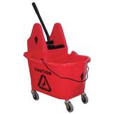 TOUGH GUY 5CJK2 8 3/4 gal Tough Guy Down Press Mop Bucket and Wringer,