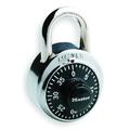 MASTER LOCK 1500DWWG Combination Padlock,Center,Silver