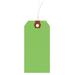 ZORO SELECT 4WLA5 1-7/8" x 3-3/4" Fluorescent Green Wire Tag, Includes 12"