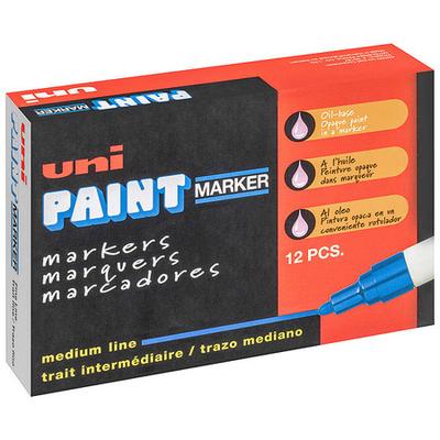 UNI-PAINT 63601 Permanent Marker, Medium Tip, Blac...