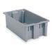 AKRO-MILS 35195GREY Stack & Nest Container, Gray, Industrial Grade Polymer, 19