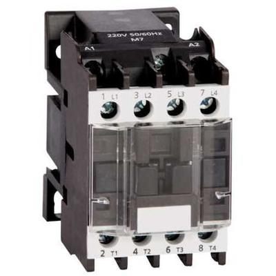 DAYTON 6EAY4 IEC Magnetic Contactor, 4 Poles, 240 V AC, 12 A, Reversing: No