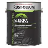 RUST-OLEUM 210479 Interior/Exterior Paint, Satin, Water Base, Clear, 1 gal