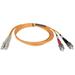 TRIPP LITE N318-01M Fiber Optic Patch Cord,LC/ST,1m,Multi