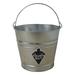 TOUGH GUY 2MPE6 2 1/2 gal Round Mop Bucket, 9 1/4 in H, 11 in Dia, Silver,