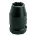 PROTO J7415M 1/2 in Drive Impact Socket 15 mm Size 6 pt Standard Depth, Black