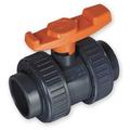 GF PIPING SYSTEMS 161375007 2" Socket PVC Ball Valve Inline True Union