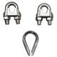 DAYTON 2VKK3 Wire Rope Clip and Thimble Kit,7/16 In