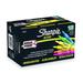 SHARPIE 25053 Smear Guard Highlighter Set, Chisel Tip Fluorescent Colors PK12