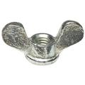 ZORO SELECT 0-EF-780D87- Wing Nut, 3/8"-16, Steel, Zinc Plated, 0.875 in Ht,