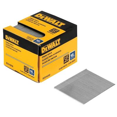 DEWALT DCS16250 Collated Finishing Nail, 2-1/2 in L, 16 ga, Bright, T-Head