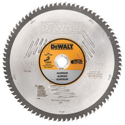 DEWALT DW7666 12" 80T Aluminium Cutting Saw Blade 1" Arbor
