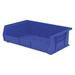 AKRO-MILS 30255BLUE Hang & Stack Storage Bin, Blue, Plastic, 10 7/8 in L x 16
