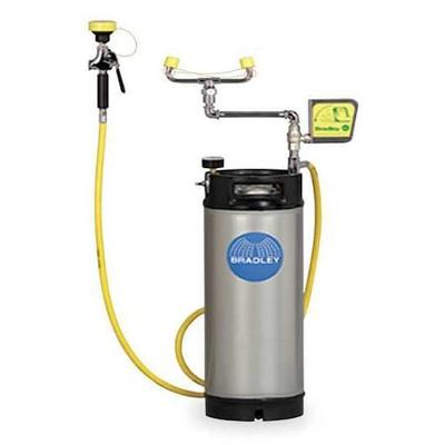 BRADLEY S19-672 Pressurized Portable Eyewash, Pressurized, 5 gal Tank Capacity,