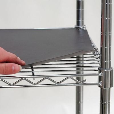 ZORO SELECT 5GRJ3 Shelf Liner 36"x18", Black, 4PK