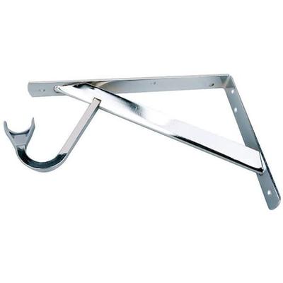 JOHN STERLING RP-0495-CH Shelf and Rod Bracket,Steel