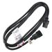 ZORO SELECT 5XFR7ID Power Cord, IEC C14, SJT, 10 ft., Blk, 10A, 16/3