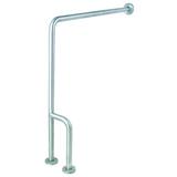 ZORO SELECT 4WMG9 30" L, Wall Mounted, Right, Stainless Steel, Grab Bar