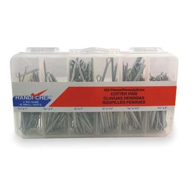 ITW BEE LEITZKE WWG-DISP-CP420 Cotter Pin Asst,Extend Prong,Zinc,420 PC