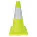 ZORO SELECT 6FHA6 Traffic Cone,18 In.Fluorescent Lime