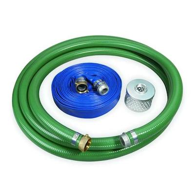 ALLIANCE HOSE & RUBBER PKM1-200 Pump Hose Kit,2 In ID,Includes Strainer