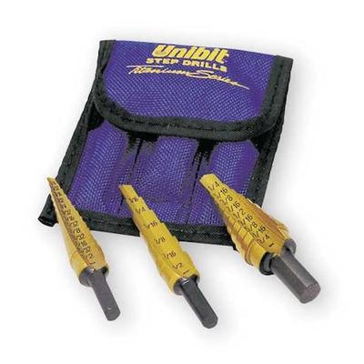 IRWIN 15502 HSS Step Drill Bit Set 1/8-3/4", 3 pc.